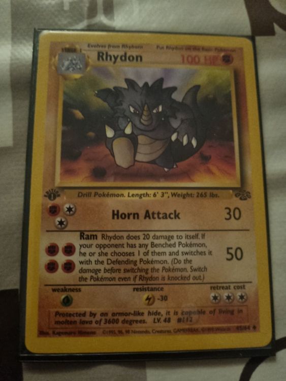 Rhydon 1 ère edition NM+++ jungle (Neu (gemäss Beschreibung)) in Sierre ...
