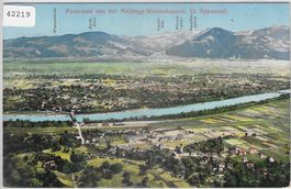 Panorama von der Meldegg-Walzenhausen Ct. Appenzell - Litho