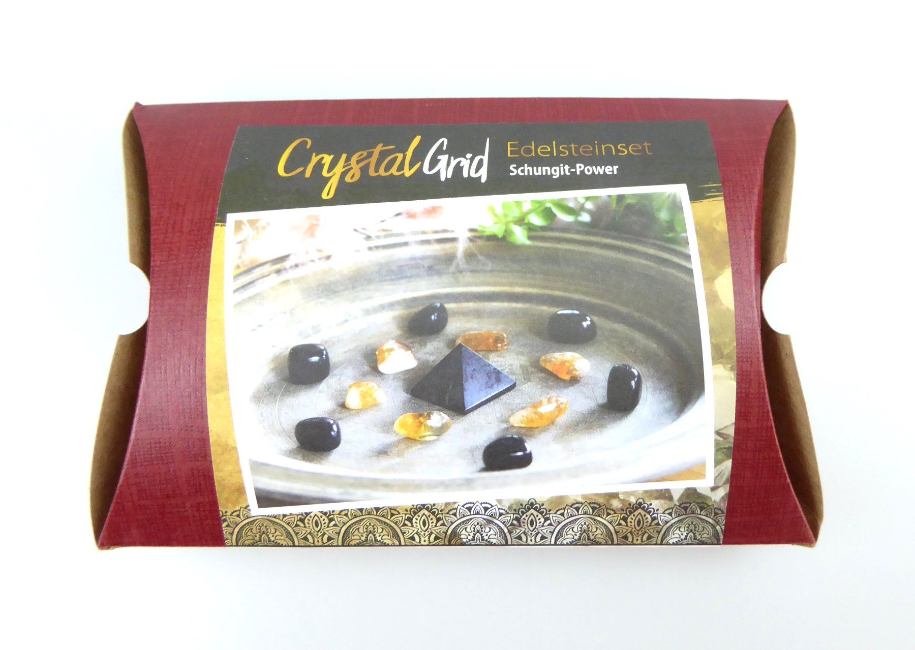 Minerali & Pietre curative: Crystal Grid - Schungit Power – Nuovo e nell'imballaggio originale da Mauren venduto da Yeelen