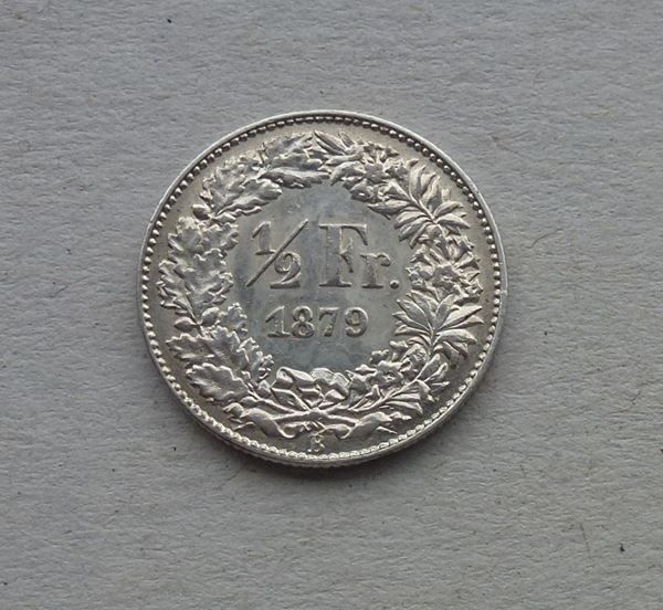 Tutti le monete: Top ++ 1/2 Franken 1879 – Usato da Walkringen venduto da Casablanca777