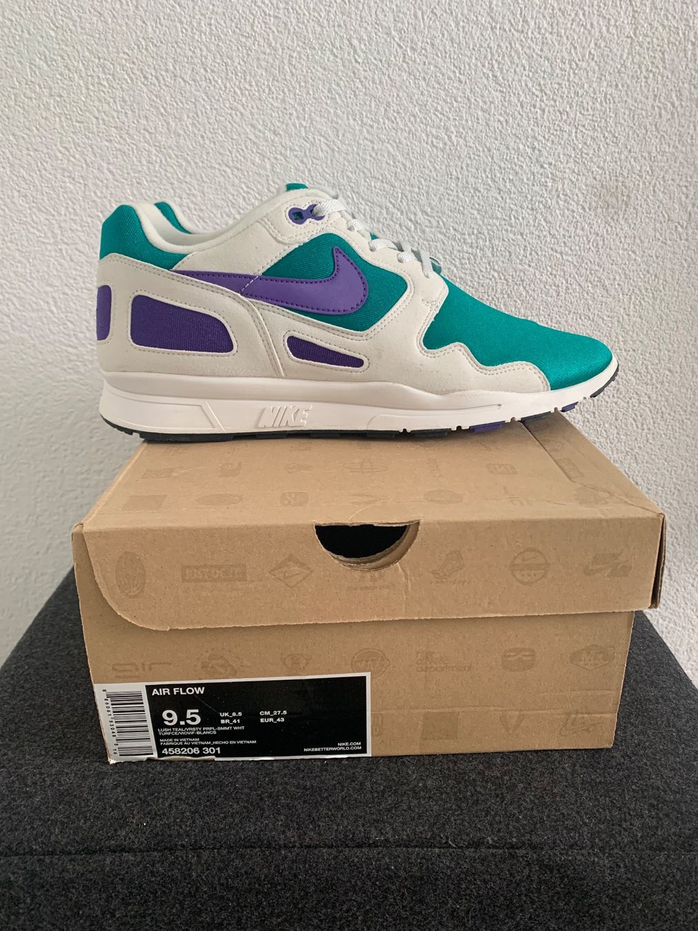 Nike Scarpe da uomo: NIKE Air Flow Lush Teal 458206-301 – Nuovo e nell'imballaggio originale da Meggen venduto da spyder718