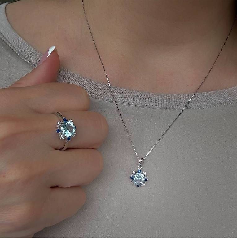 Altri gioielli: Elegantes 925er Silber-Set mit Topas – Usato da Thalwil venduto da han_2b8c 6