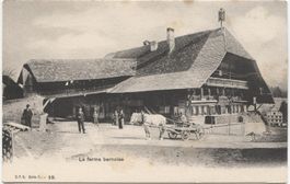 BAUERNHAUS BERN BE 1910 mit Fuhrwerk / Landwirtschaft