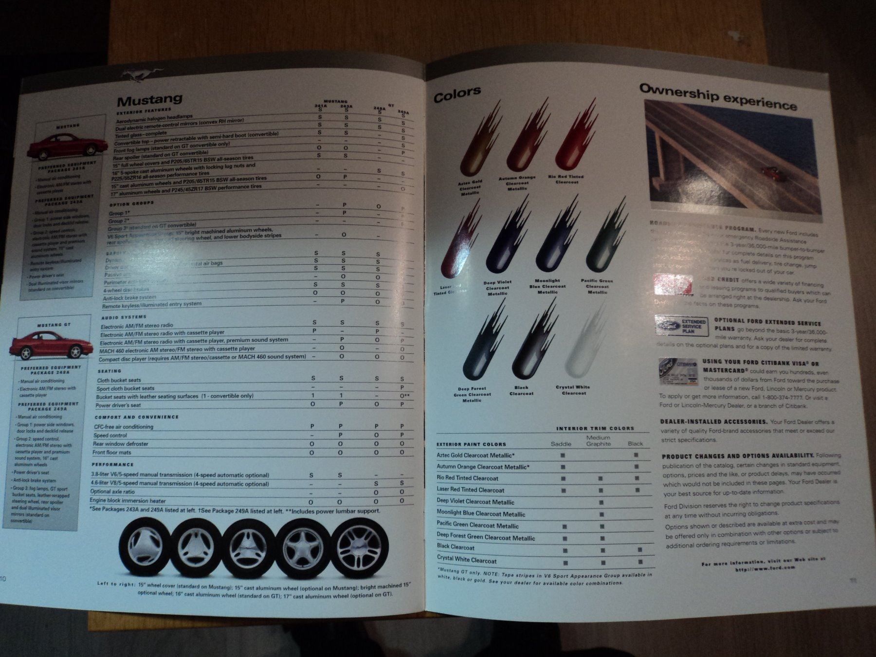 Ford Documenti: Autoprospekt Ford Mustang 1997 – Nuovo (secondo la descrizione) da Schwarzenburg venduto da modelCARama 3