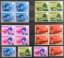 1976  Grossbritannien 100 J.Telephon 4er Satz ** + Einzel**