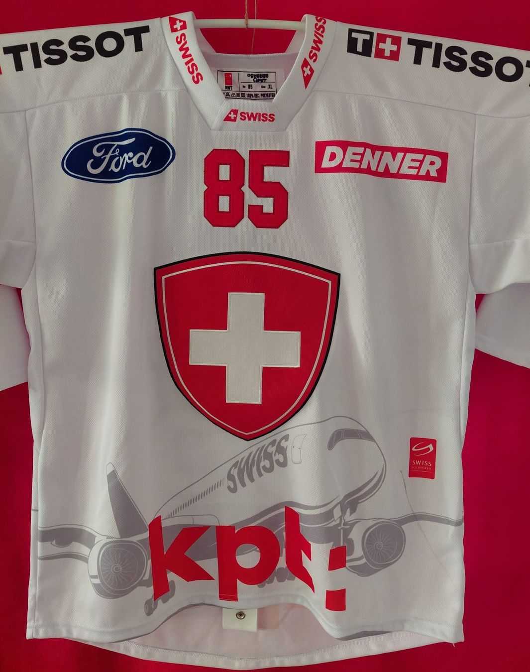 Schweizer Nati Canottiere & Pantaloni: Swiss Eishockey Trikot Andrighetto – Usato da Wilen b. Wollerau venduto da Sousi82 3