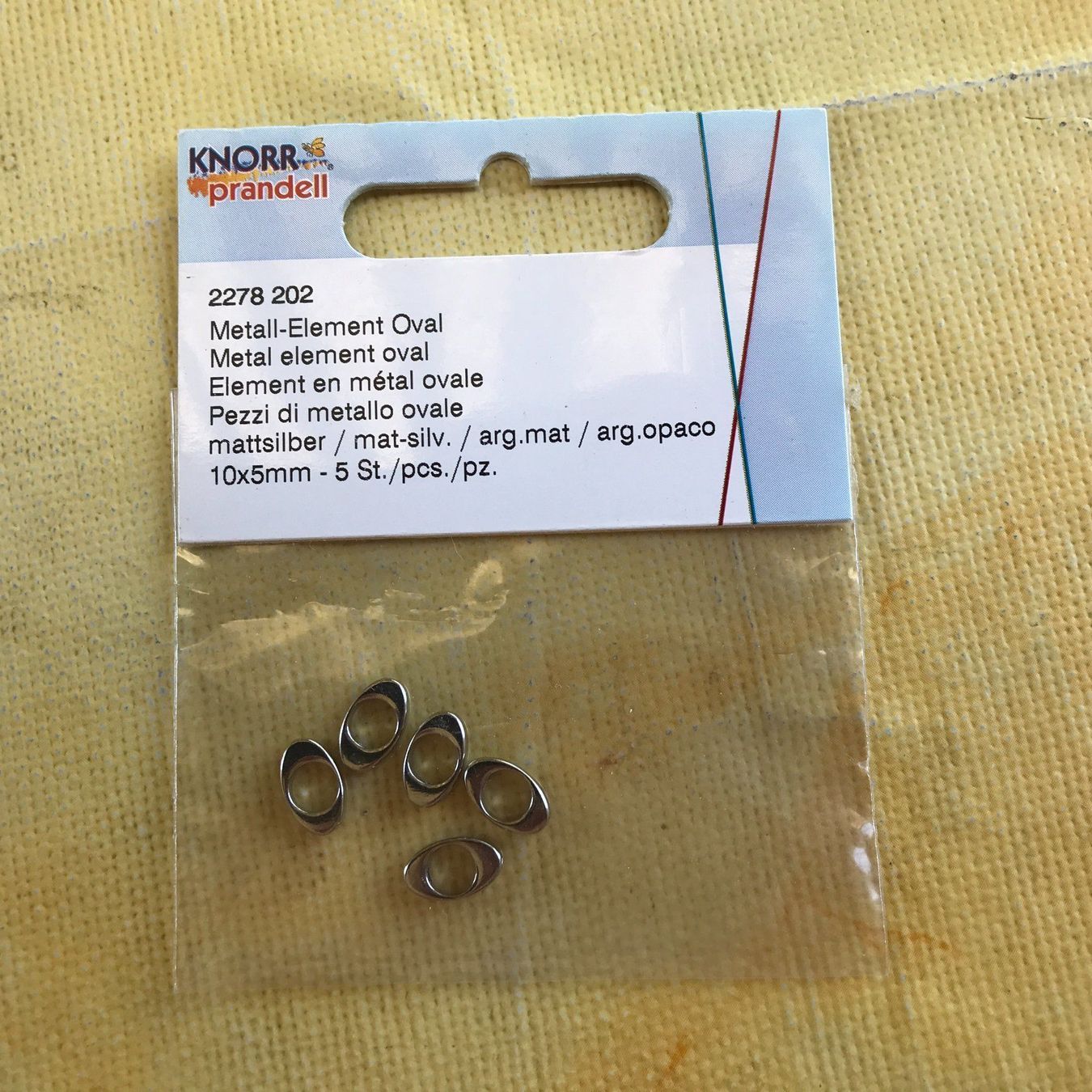 Bastelsets: LOT METALL-ELEMENT OVAL 10X5MM JE 5STK. – Neu und originalverpackt aus Ostermundigen von wini63 2