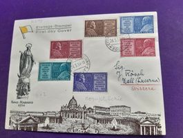 VATIKAN- Erstagsbrief Anno ariano 1954