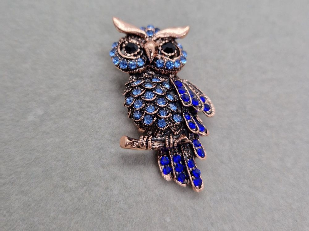 Broche Hibou Vintage Argent