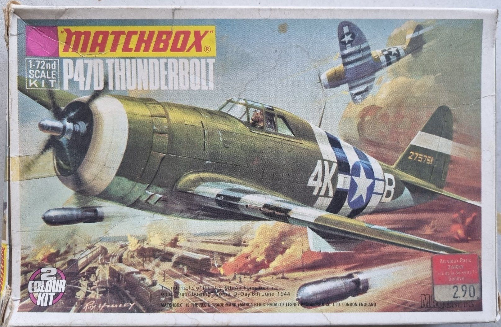 Matchbox Kit di modellismo & Modellini statici: 1/72 Matchbox P-47D – Usato da Grand-Lancy venduto da LFW