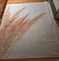 Duschvorhang B 180cm, H 200cm, weiss mit Gräsern