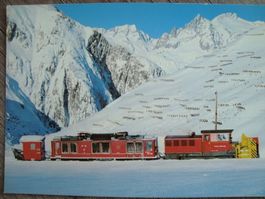 FO Furka-Oberalp-Bahn Schneeschleuter Xrotm 4934 + Lok HGm 4