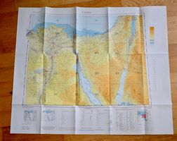 Militärkarte Ägypten CAIRO 1:1'000'000 GSGS 1960?