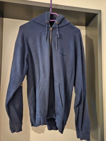 Neuw. Fruit of the loom Sweatjacke mit Kapuze - blau - Gr.M