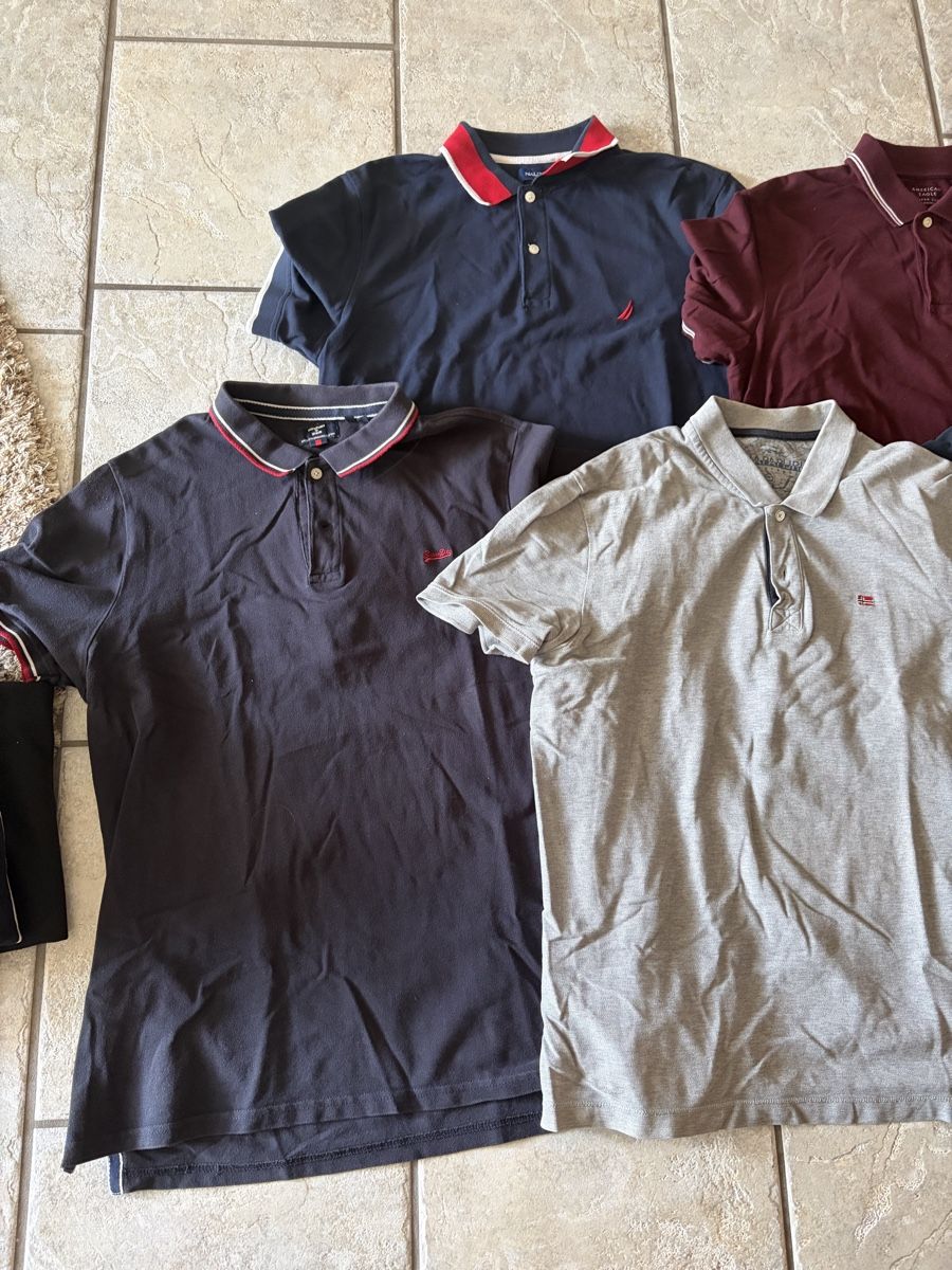 Magliette Polo: Herren Poloshirts 5 Stueck diverse Marken.  – Usato da Urdorf venduto da worldaround 1