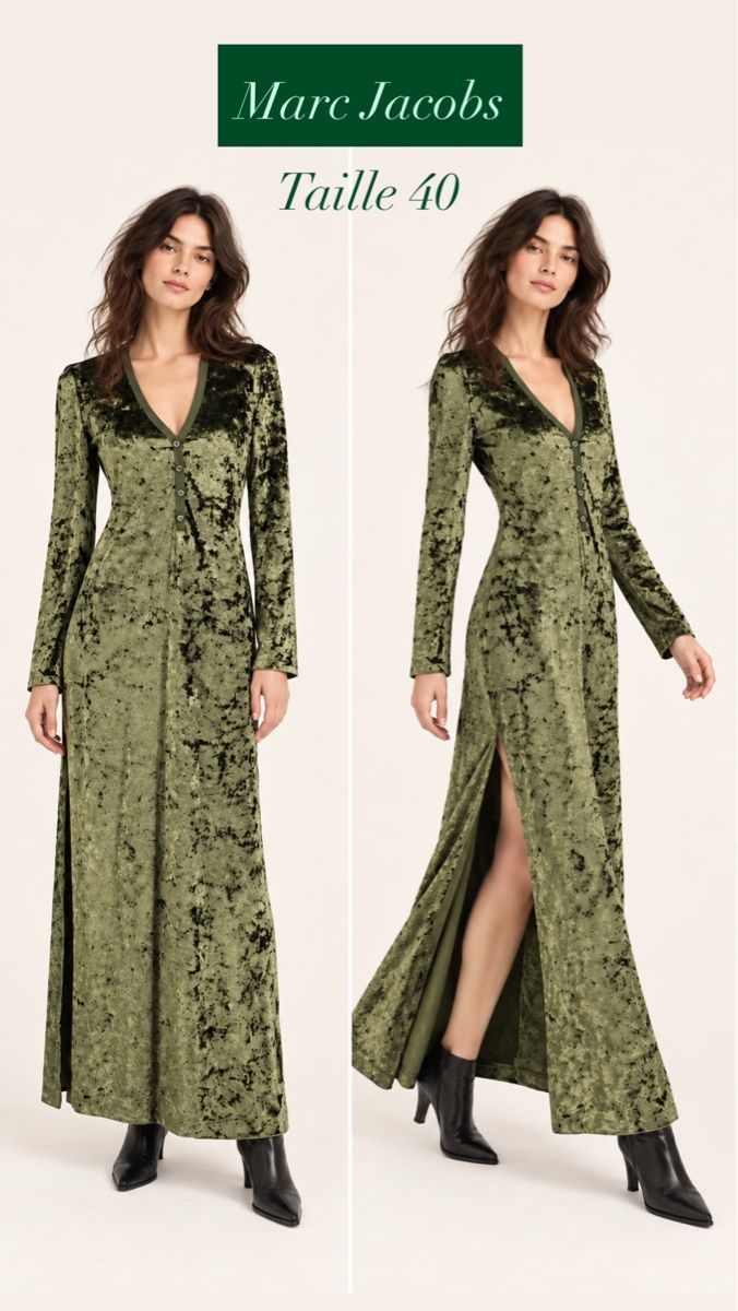 Marc Jacobs Kleider: Robe longue Marc Jacobs vert taille 40 neuve – Neu und originalverpackt aus Préverenges von nad_tm7g