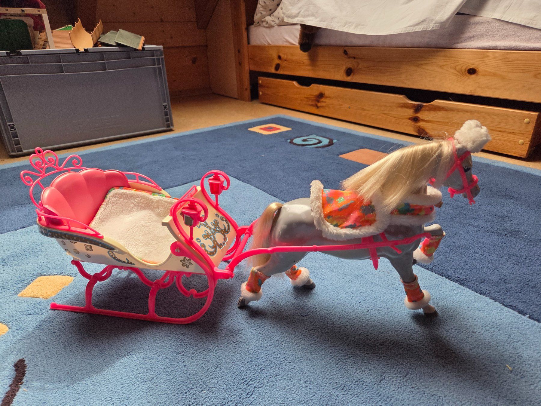 Bambole: Barbie Schlitten und Pferd – Usato da Lenzburg venduto da kar_svs9