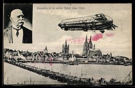 Cöln, Zeppelin II in voller Fahrt über