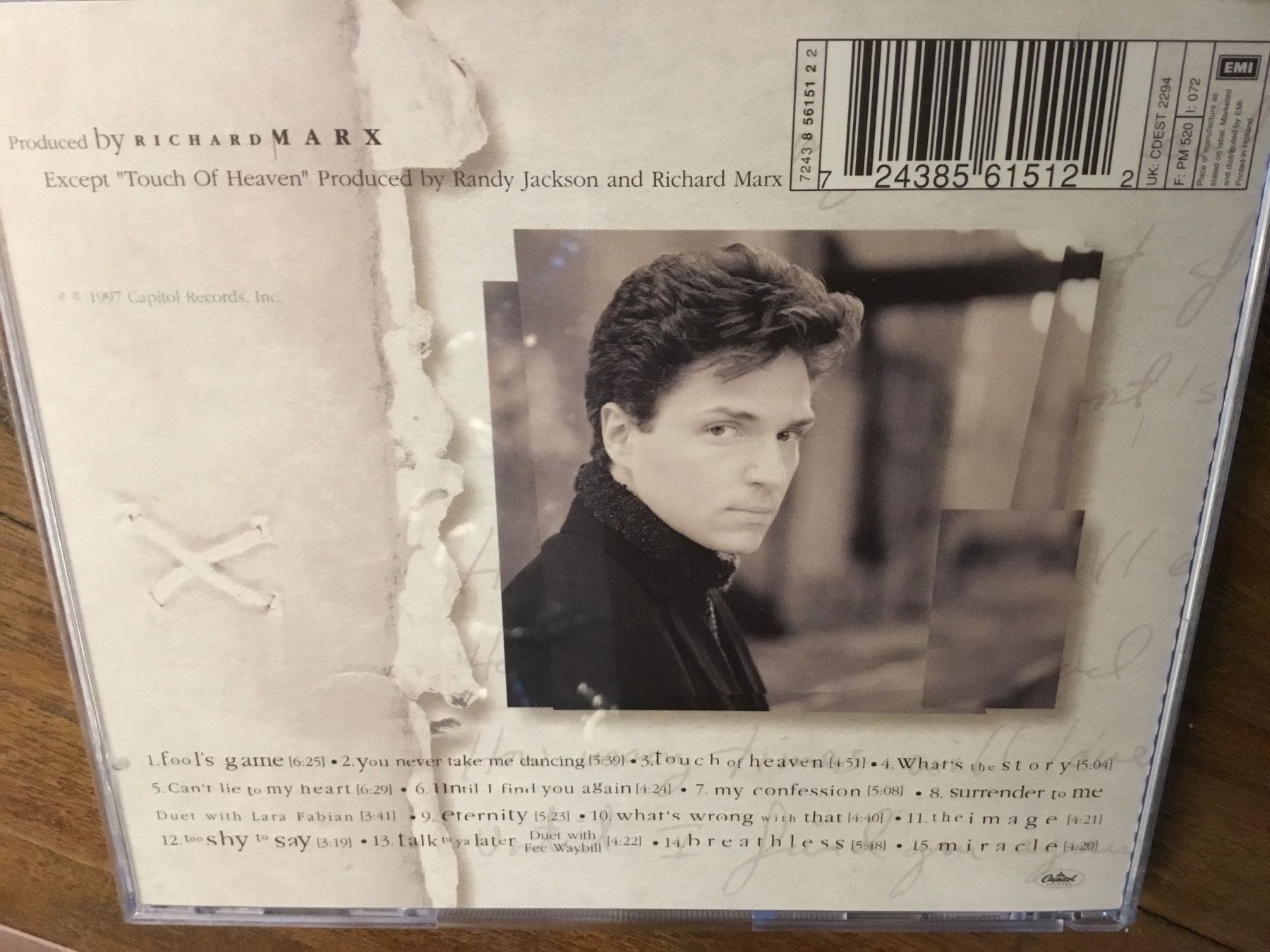 CD: Richard Marx - Flesh and Bone CD , – Usato da Thierachern venduto da sweden08 1