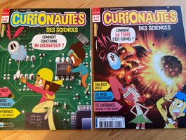 Lot de 2 magazines Curionautes des Sciences 8-12 ans!