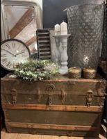 Antike Holztruhe Vintage Shabby Chic Truhe gross