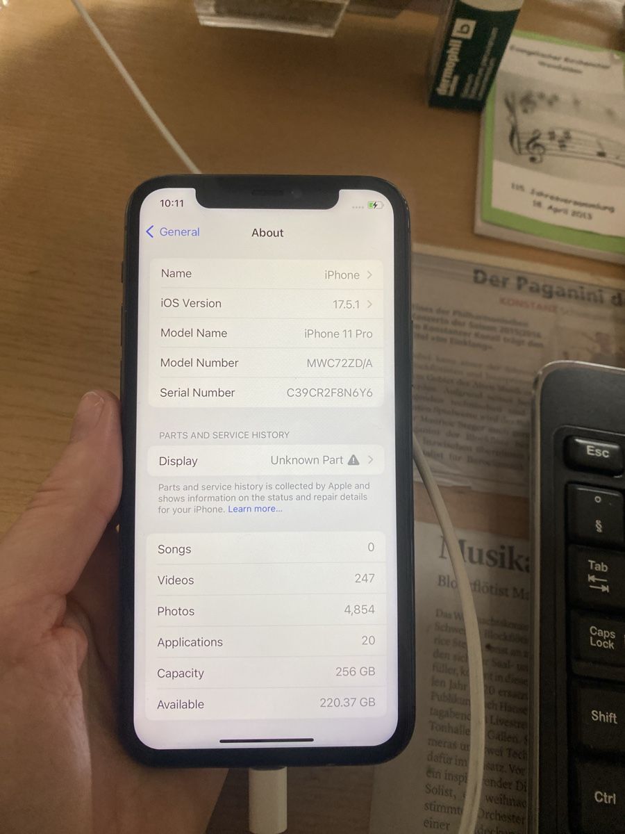 Apple Telefoni cellulari / Smartphones: iPhone 11 Pro 256 GB guter Zustand – Usato da Bürglen TG venduto da Ruth08 1