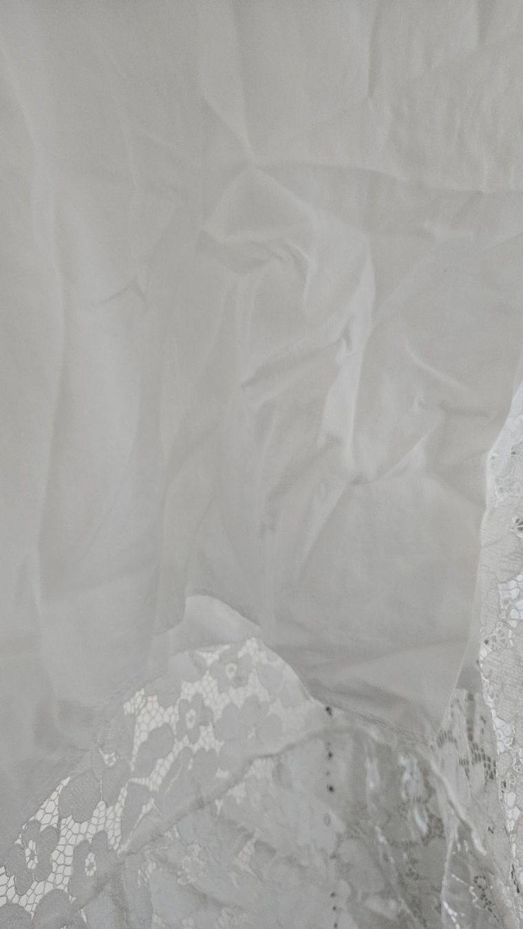 Vestiti: Vestito cotone bianco semitrasparente tg.M/L – Usato da Melano venduto da H-Sara 3