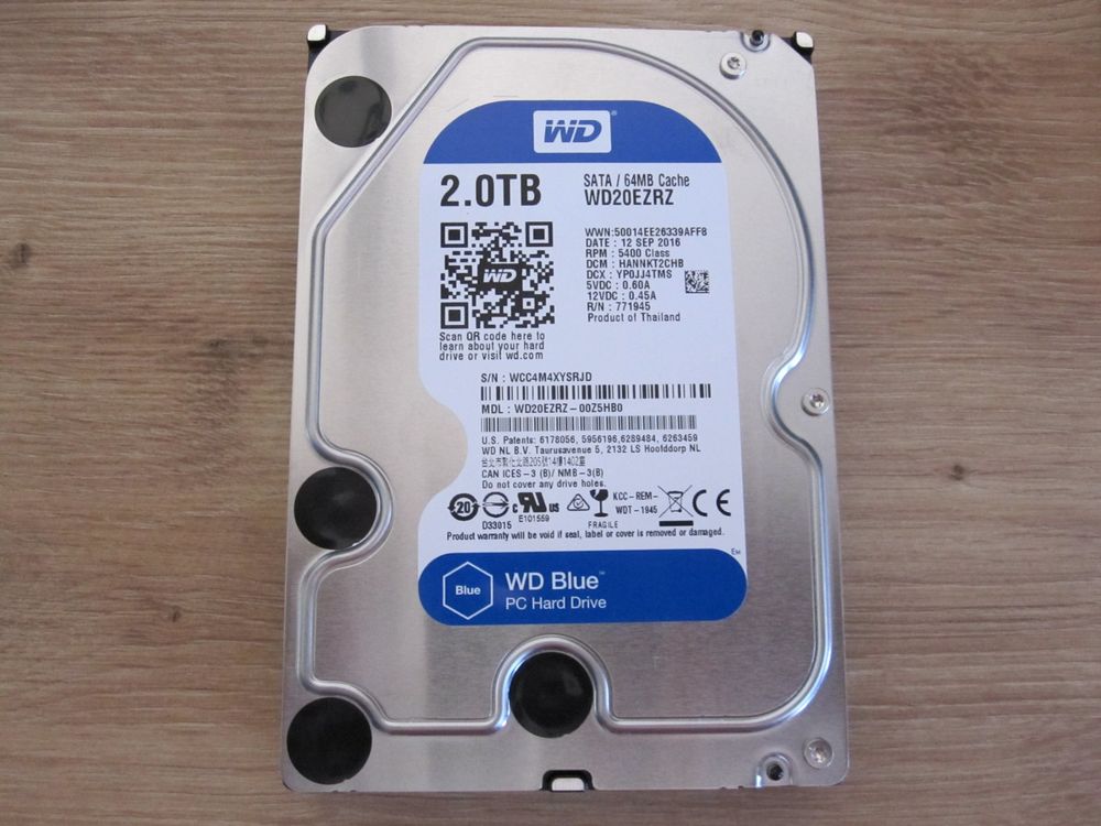 WD Blue 2TB HDD WD20EZRZ SATA (D'occasion) à Monthey pour CHF 5 – avec ...
