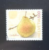 Schweiz Freimarke Alte Obstsorten III - Birne 2008, gelaufen