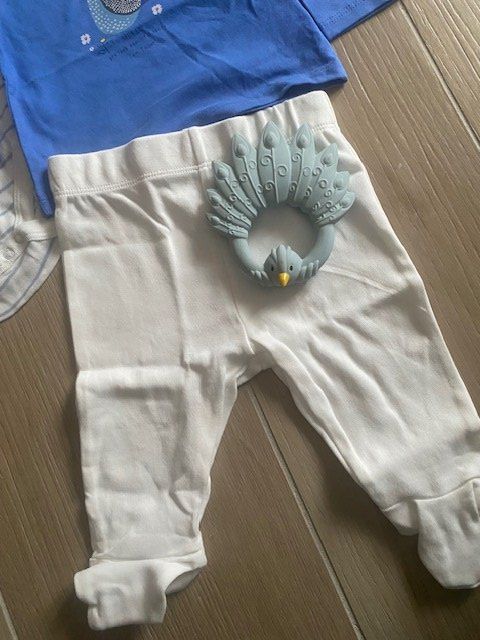 Lotti & Set di vestiti: neues Baby Set Gr. 62/68 "Pfau" – Nuovo e nell'imballaggio originale da Staufen venduto da Nasli 5