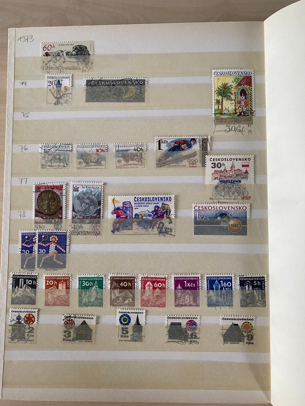 Alle Briefmarken: Sammlung Ceskoslovensko – Gebraucht aus Luterbach von dorohase 3
