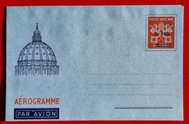 VATIKAN GANZSACHE AEROGRAMME MIT AUFDRUCK 1972**
