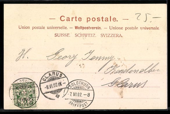 Cartoline postali: Solothurn, Flussufer mit Häusern, Brüc – Usato da Berlin venduto da bartko-reher 1