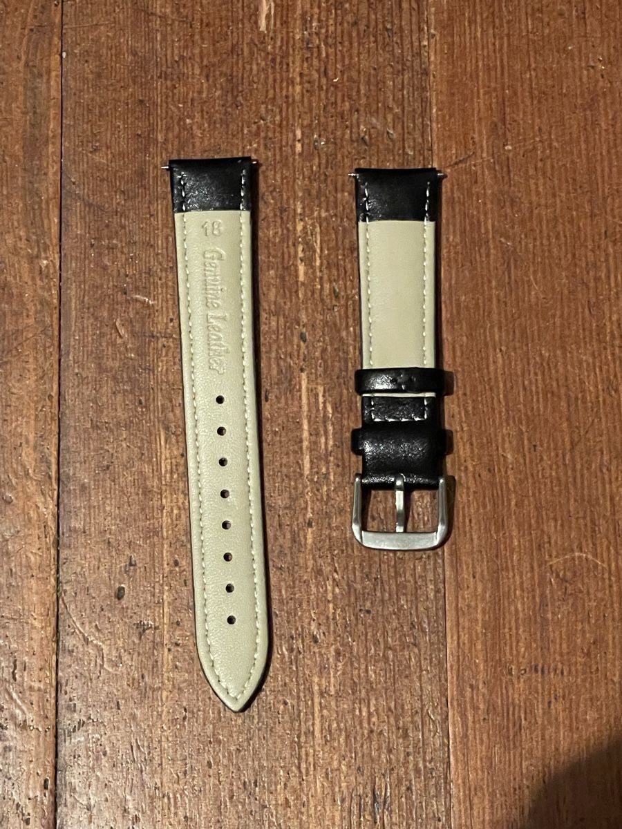 Bracciali & Braccialetti: Uhrenarmband 18mm Schwarz Glattleder – Nuovo (secondo la descrizione) da Binningen venduto da ZiggZagg 1