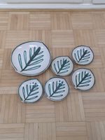 Mid century Keramik Schalen Set vintage Geschirr Teller 50s