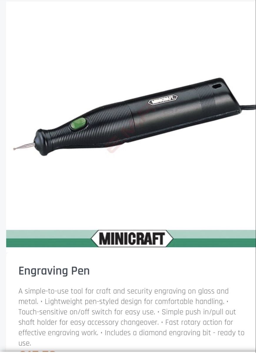 Toutes les machines: # MINICRAFT - Gravierstift # – D'occasion à Bolligen par secondhand-with-love
