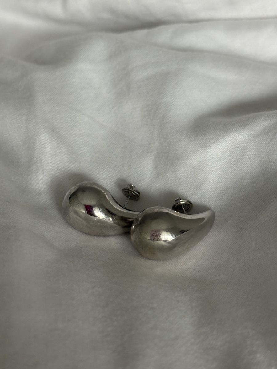 Orecchini pendenti & Orecchini a lobo: Bottega Veneta Style Silver Earrings – Usato da Nyon venduto da My_wardrobe 3