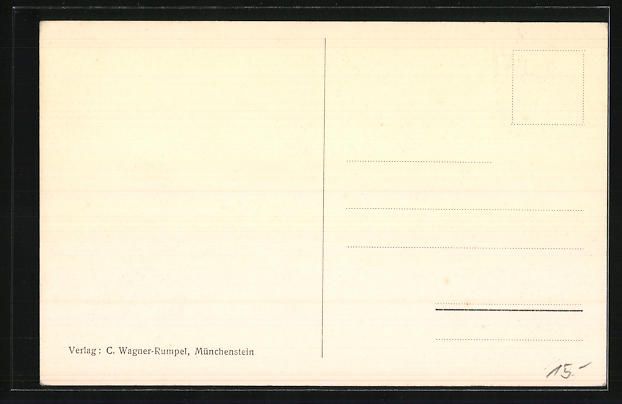 Cartoline postali: Münchenstein, Wandgemälde im Gemeindes – Usato da Berlin venduto da bartko-reher 1