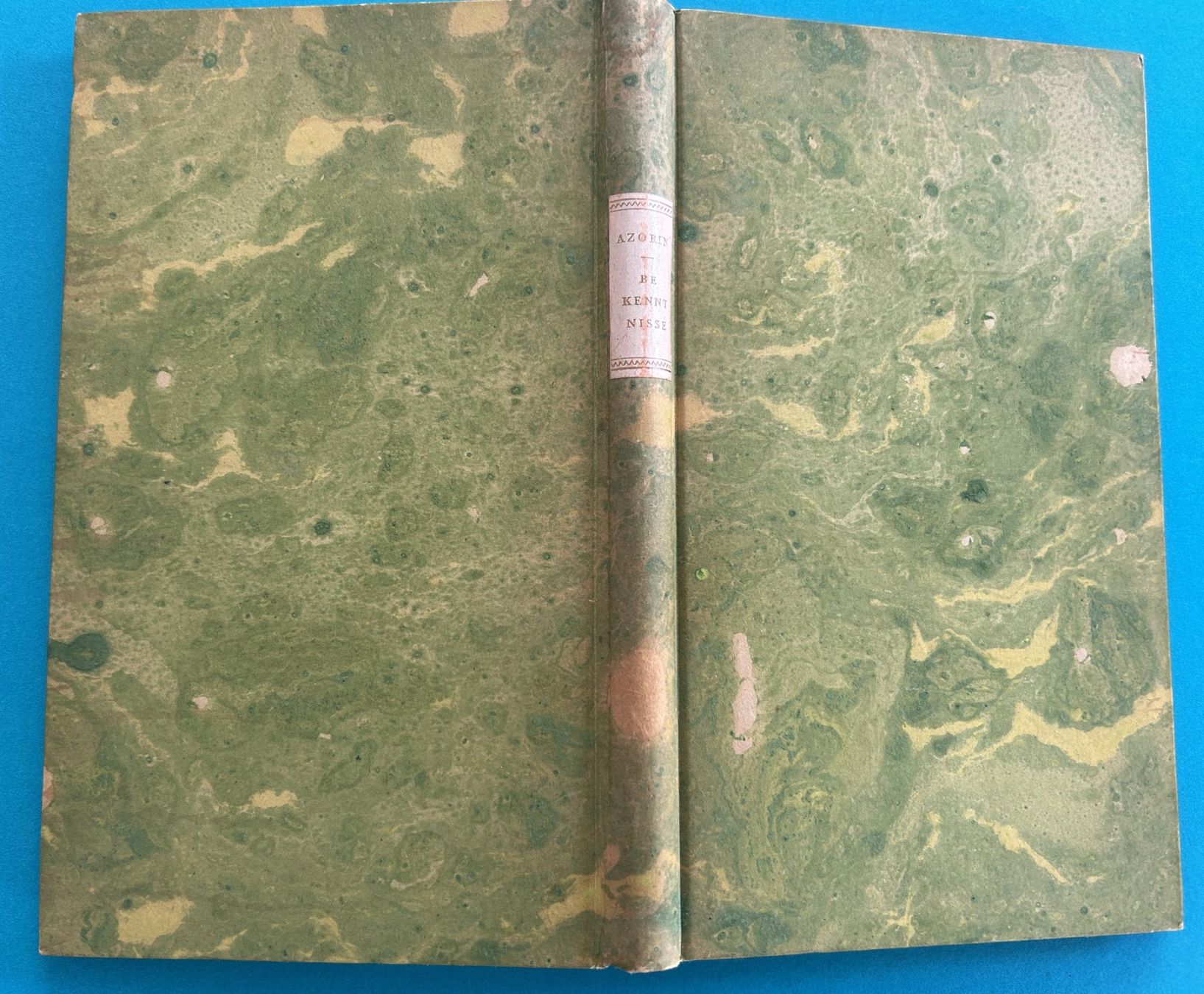 Libri: AZORIN: BEKENNTNISSE EINES PHILOSOPHEN – Usato da Zürich venduto da Domus09