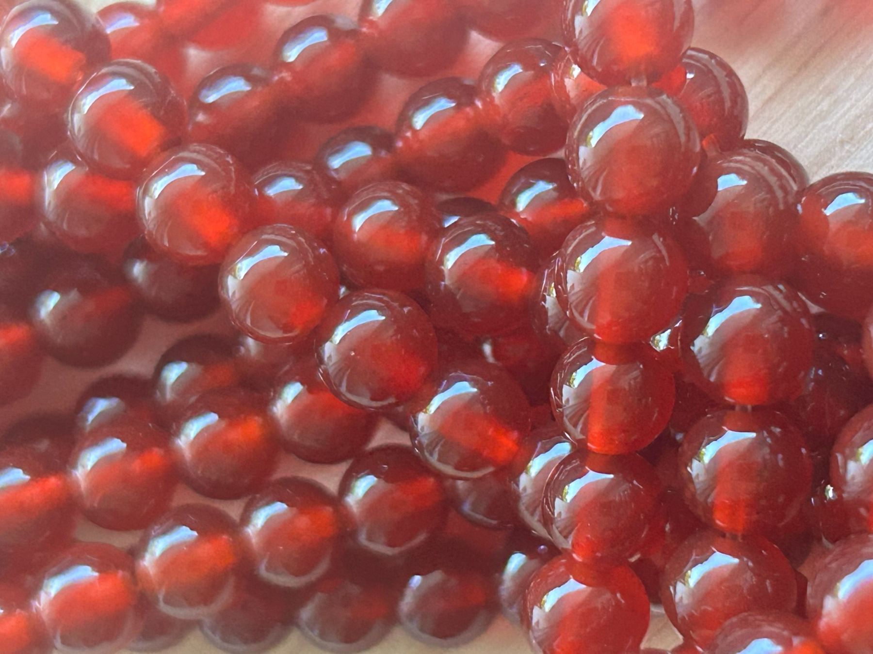 Minerali & Pietre curative: Strang echte Karneol beads 6 mm – Nuovo e nell'imballaggio originale da Niederrohrdorf venduto da Ytobi 2