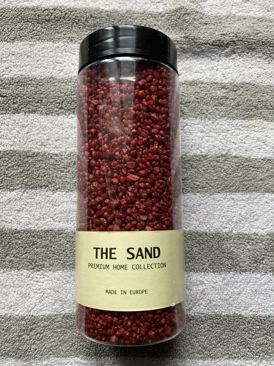 Kit bricolage: Sand Deko Rot Neu Granulat – Nuovo e nell'imballaggio originale da Aarwangen venduto da to-hirschi