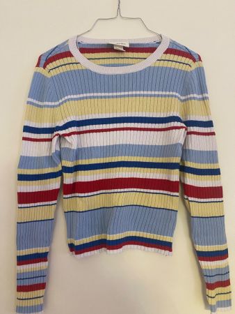 Oberteil: MONKI - Pullover mehrfarbig gestreift Gr. S 💙