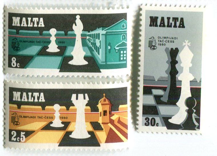 Tous les timbres: Briefmarken "Schach". Malta. – Neuf avec emballage d'origine à Basel par Butsch5