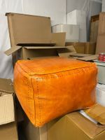 Marokkanisches Sitzkissen aus Leder | LIQUIDATIONSVERKAUF