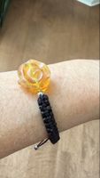 Rosen-Armband, Makramee-Band, neu und ungetragen🌹