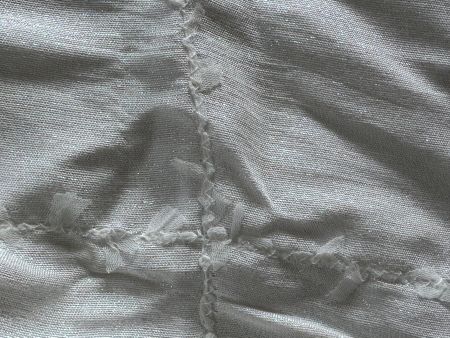 MARC CAIN Tuch Schal Weiss Metallic NEU