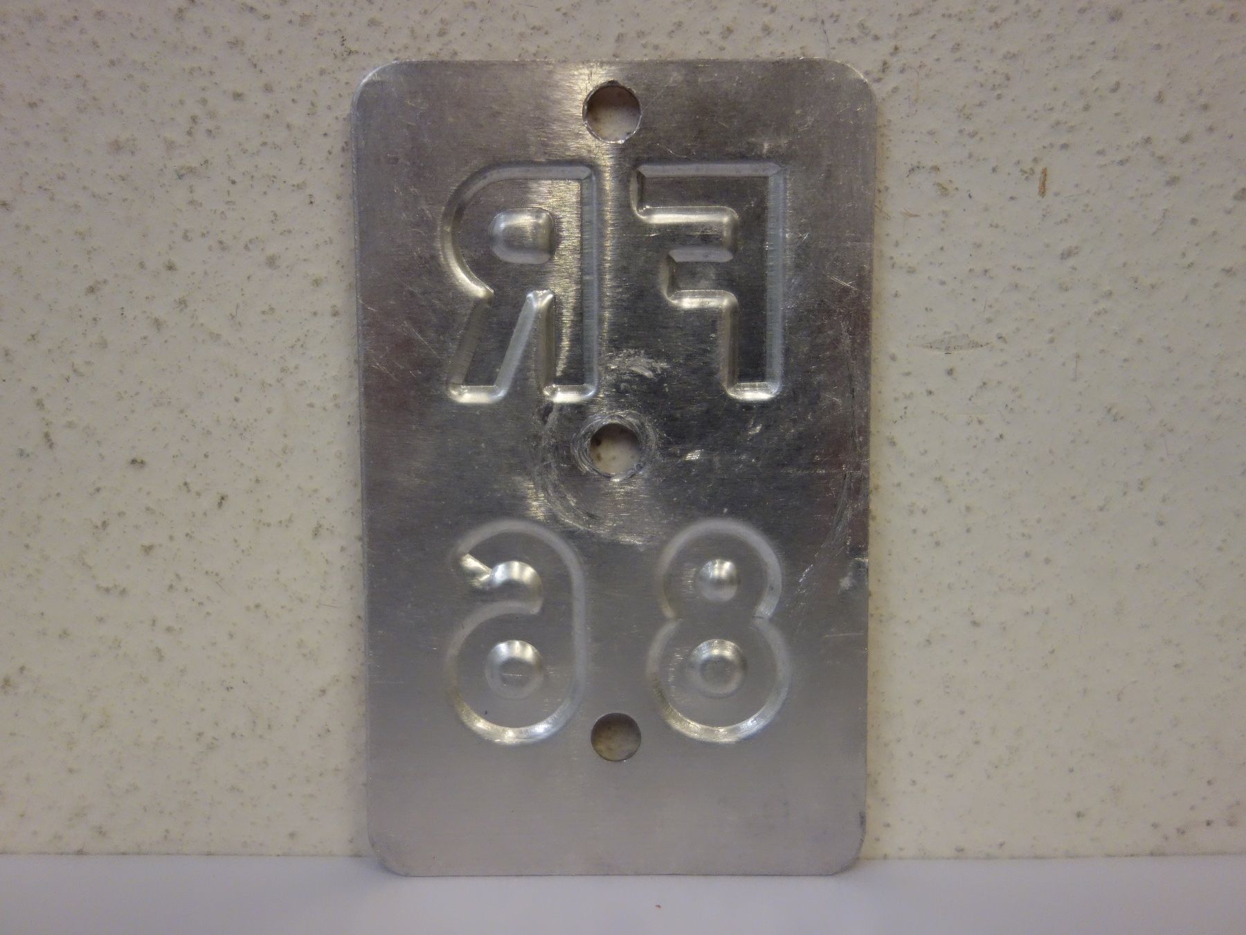 Schilder: FR 86 VELONUMMER - FAHRRADSCHILD – Gebraucht aus Kerzers von zimmergruen 1
