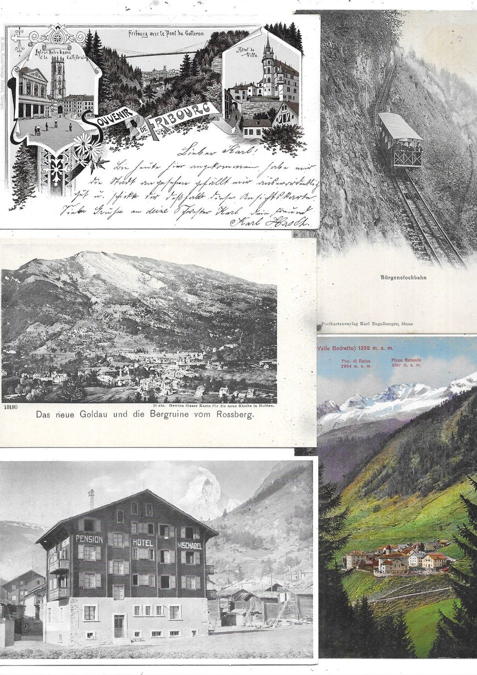 Cartoline postali: 1300 Stk kleinformatige Ansichtskarten 1900-1960 (ca.7.5 kg) – Usato da Schocherswil venduto da prinzipal60 5
