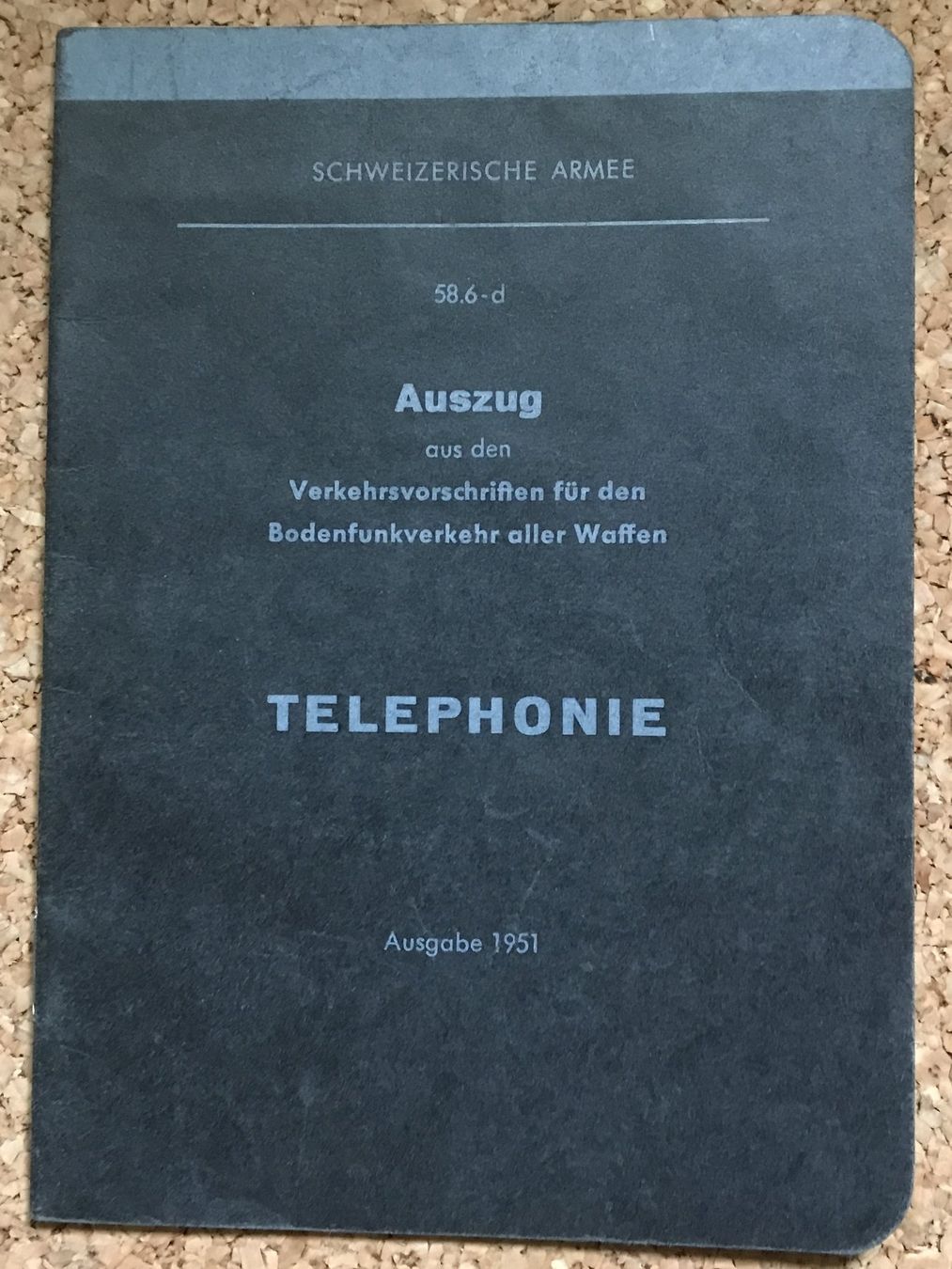 Schweizer Armee Armi bianche: SCHWEIZER ARMEE TELEPHONIE AUSGABE 1951 – Usato da Ostermundigen venduto da wini63