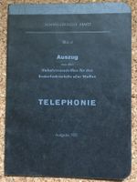 SCHWEIZER ARMEE TELEPHONIE AUSGABE 1951